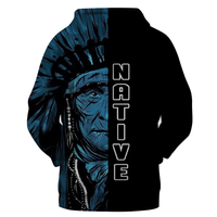 Native American Green Chief All Over Hoodie LT10 - Wonder Print Shop
