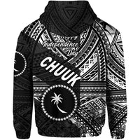FSM Chuuk Hoodie Happy Independence Day Original Vibes Black LT8 - Wonder Print Shop