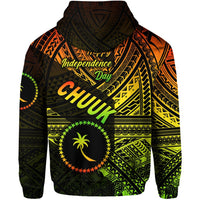 FSM Chuuk Zip Hoodie Happy Independence Day Original Vibes Reggae LT8 - Wonder Print Shop