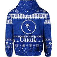 Christmas FSM Chuuk Zip Hoodie Simple Style LT8 - Wonder Print Shop
