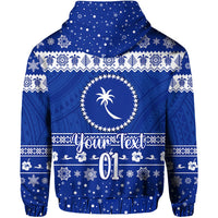Custom Christmas FSM Chuuk Zip Hoodie Simple Style LT8 - Wonder Print Shop