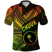 Custom FSM Chuuk Polo Shirt Original Style Reggae LT8 - Wonder Print Shop
