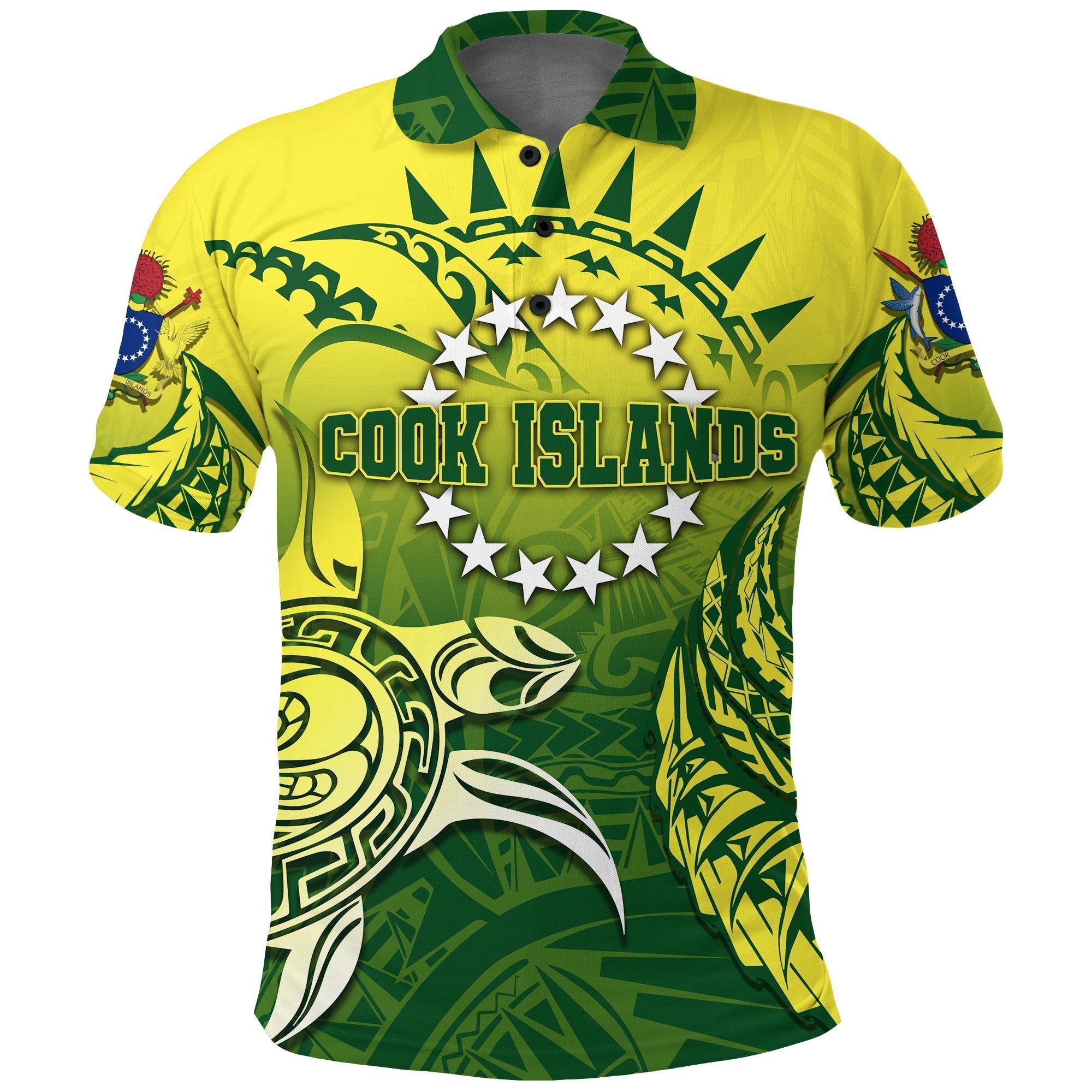 cook-islands-polo-shirt-kuki-arirani-turtle-polynesian-golf-shirt