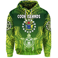(Custom Personalised Text And Number) Cook Islands Hoodie Happy Independence Anniversary LT8 - Wonder Print Shop