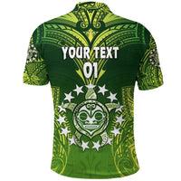 Custom Cook Islands Polo Shirt Happy Independence Anniversary, Custom Text And Number LT8 - Wonder Print Shop