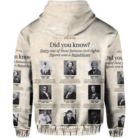 Civil Rights Leaders Hoodie Did You Know History Vibes LT8 - Wonder Print Shop