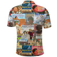 Civil Rights Movement Polo Shirt Painting Book Vibes LT8 - Wonder Print Shop