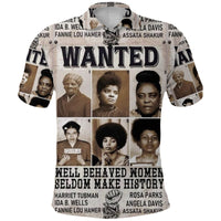 Civil Rights Female Leaders Polo Shirt Wanted Version LT8 - Wonder Print Shop