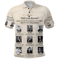 Civil Rights Leaders Polo Shirt Did You Know History Vibes LT8 - Wonder Print Shop