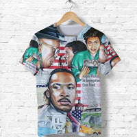 Civil Rights Leaders T Shirt Newspaper Art Version LT8 - Wonder Print Shop