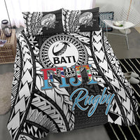 Custom Personalised Fiji Rugby Bati Tapa Pattern Bedding Set LT2 - Wonder Print Shop