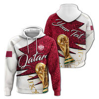 Custom Qatar Football Team Football 2022 Hoodie LT2 - Wonder Print Shop