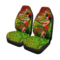 Custom Personalised Hawaii Hula Girl Reggae Car Seat Covers LT2 - Wonder Print Shop