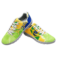 (Custom Personalised) Brazil Football World Cup 2022 Sneaker - LT2 - Wonder Print Shop