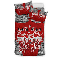Custom Personalised Tonga Rugby Ikale Tahi Sipi Tau Bedding Set - LT2 - Wonder Print Shop
