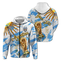 Custom Argentina Football 2022 Hoodie LT2 - Wonder Print Shop