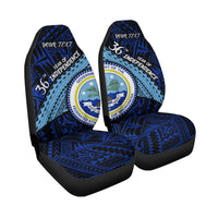 Custom Personalised FSM 36th Year Of Independence Car Seat Covers - LT2 - Wonder Print Shop