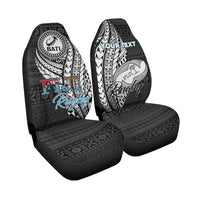 Custom Personalised Fiji Rugby Bati Tapa Pattern Car Seat Covers LT2 - Wonder Print Shop