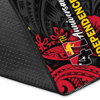 Custom Personalised Papua New Guinea 47th Independence Day Bird Of Paradise Area Rug LT2 - Wonder Print Shop