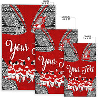 Custom Personalised Tonga Rugby Ikale Tahi Sipi Tau Area Rug LT2 - Wonder Print Shop