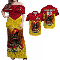 Personalised Papua New Guinea Rugby Kumul Pride Matching Hawaiian Shirt And Dress LT2 - Wonder Print Shop