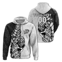 Custom Personalised New Zealand Maori All Black Rugby Hoodie LT2 - Wonder Print Shop