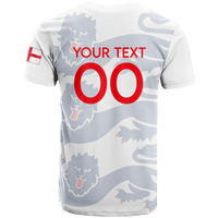 Custom England T Shirt Football 2022 LT2 - Wonder Print Shop