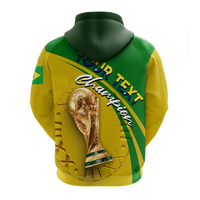 Custom Brazil Football 2022 Hoodie LT2 - Wonder Print Shop