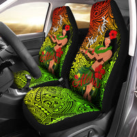 Custom Personalised Hawaii Hula Girl Reggae Car Seat Covers - LT2 - Wonder Print Shop