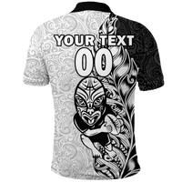 Custom New Zealand Maori All Black Rugby Polo Shirt LT2 - Wonder Print Shop