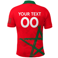 Custom Morocco Polo Shirt Football 2022 LT2 - Wonder Print Shop