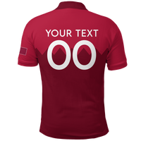 Custom Qatar Polo Shirt Football 2022 LT2 - Wonder Print Shop