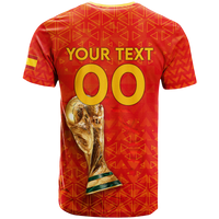 Custom Spain T Shirt Football 2022 LT2 - Wonder Print Shop