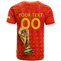 Custom Spain T Shirt Football 2022 LT2 - Wonder Print Shop