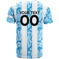 Custom Argentina T Shirt Football 2022 LT2 - Wonder Print Shop