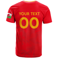 Custom Wales T Shirt Football 2022 LT2 - Wonder Print Shop