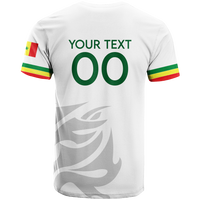 Custom Senegal T Shirt Football 2022 LT2 - Wonder Print Shop