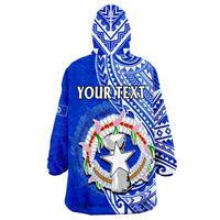 (Custom Personalised) Northern Mariana Islands Happy 76th CNMI Liberation Day Wearable Blanket Hoodie - Wonder Print Shop