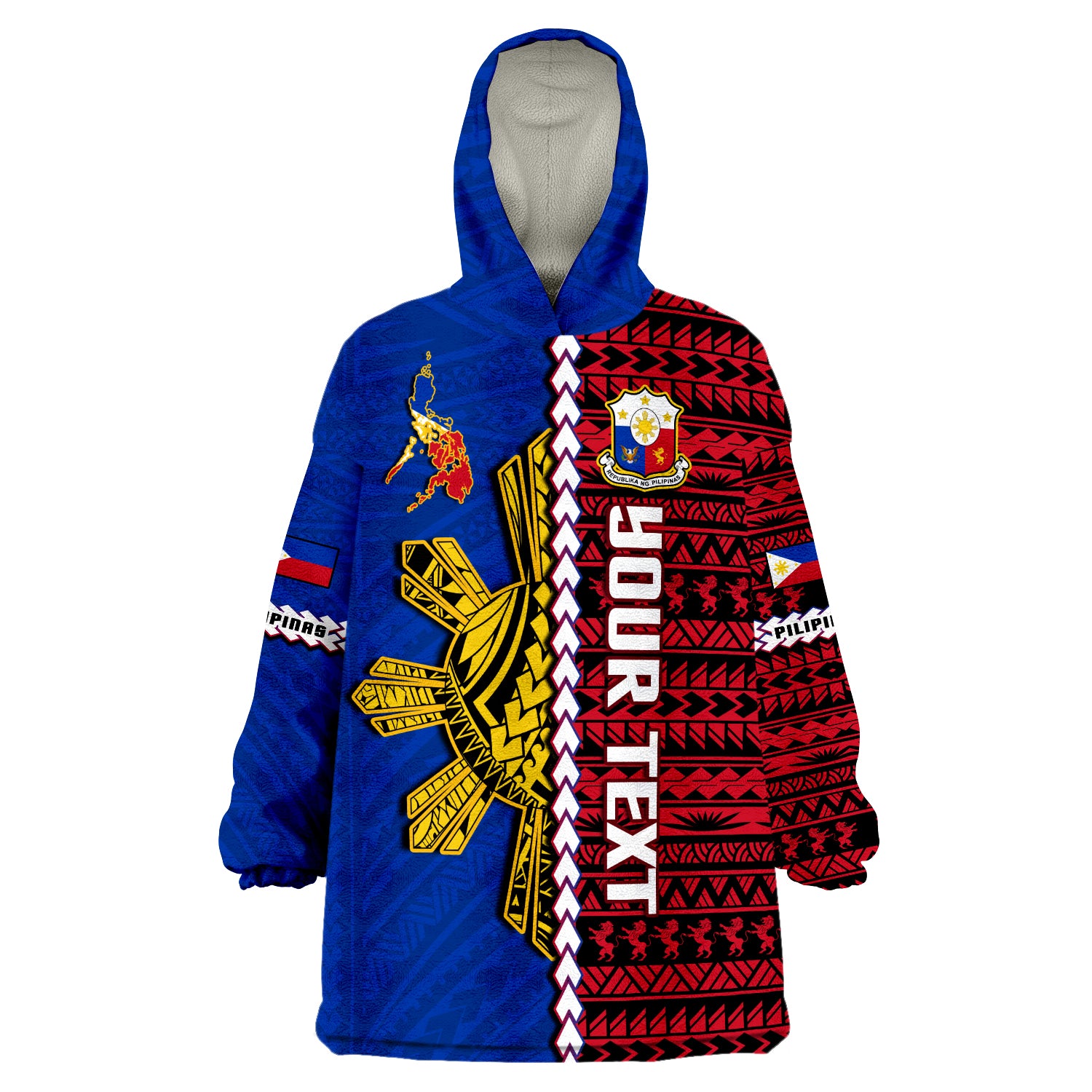 custom-personalised-philippines-pilipinas-sun-mix-polynesian-pattern-wearable-blanket-hoodie