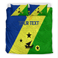 (Custom Personalised) Vanuatu Malampa Province Bedding Set - Flag Style LT12 - Wonder Print Shop