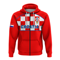 Custom Croatia Hoodie Football 2022 Checkerboard LT12 - Wonder Print Shop