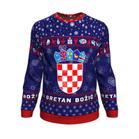 Coat Of Arms Croatia Christmas Sweatshirt - Wonder Print Shop
