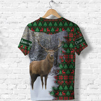 Dear Hunting Christmas T Shirt Green LT8 - Wonder Print Shop