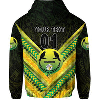 Custom Papua New Guinea Enga Mioks Zip Hoodie Rugby Original Style Black, Custom Text And Number LT8 - Wonder Print Shop