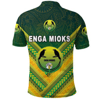 Papua New Guinea Enga Mioks Polo Shirt Rugby Original Style Green LT8 - Wonder Print Shop