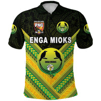 Papua New Guinea Enga Mioks Polo Shirt Rugby Original Style Black LT8 - Wonder Print Shop