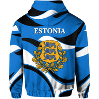 Estonia Zip Hoodie Sporty Style LT8 - Wonder Print Shop