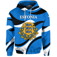 Custom Estonia Hoodie Sporty Style LT8 - Wonder Print Shop