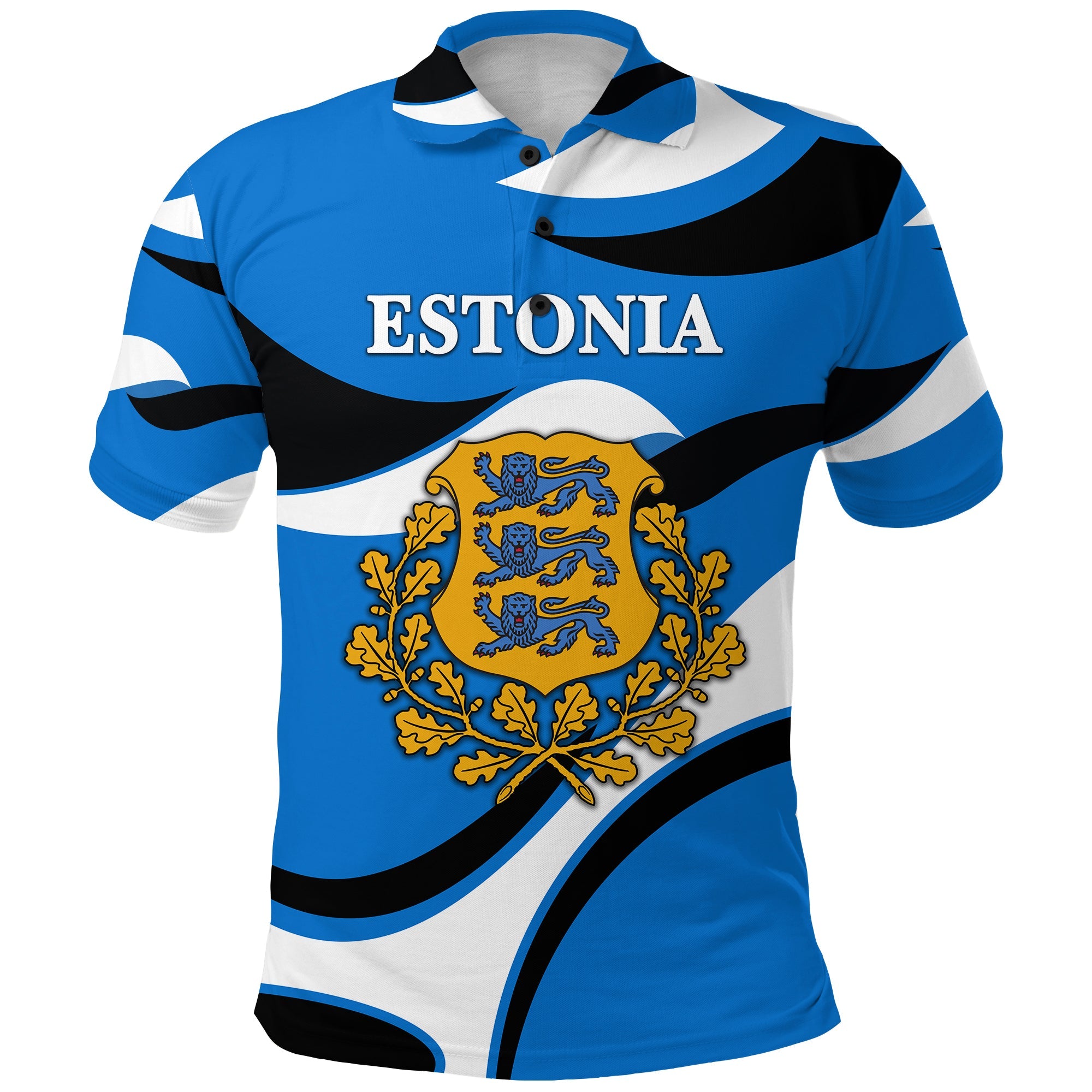 custom-personalised-estonia-polo-shirt-sporty-style