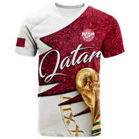 Custom Qatar Football Team World Cup 2022 T Shirt LT2 - Wonder Print Shop